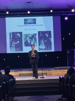 1-11-23, Wed, Dr. Wang presented about Wang Foundation at New Hope Community Church.