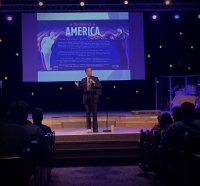 Dr. Wang presented about the Spirit of America.