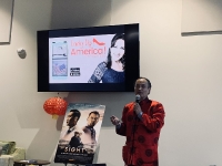 Dr. Wang, president of the Founders Club of Lady Up America, presented about LUA