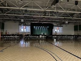 Wide shot of Audience 1