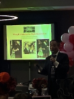 2-11-23, Sat, Dr. Wang talked at the Kadiwa Filipino American Association’s Valentine’s Party