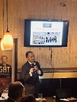 Dr. Wang, president of the Founders Club of the 917 Society, presented about 917