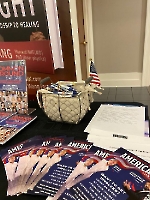 Dr. Wang displayed info about the Spirit of America