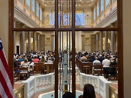 Dr. Wang’s talk was held at the Cathedral of Incarnation