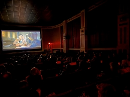 Audience during the film