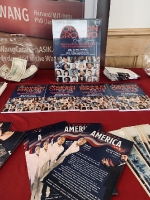 Dr. Wang displayed info about the Spirit of America