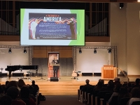 Dr. Wang presented about the Spirit of America