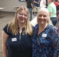 Ella Morrissey and friend Ruth Brown