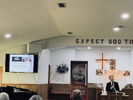 3-5-23, Sun, Dr. Wang talked at the Westside Nazarene Church