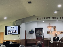 3-5-23, Sun, Dr. Wang talked at the Westside Nazarene Church