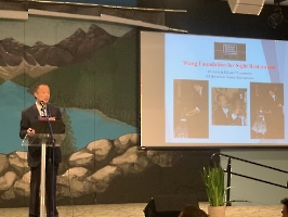 Dr. Wang, founder of  the Wang Foundation for Sight Restoration, presented about WFSR.