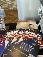 Dr. Wang displayed info about the Spirit of America