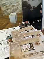 Dr. Wang, president of the Founders Club of Lady Up America, displayed info about LUA