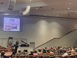 6-24-23, Sat, Dr. Wang talked to the Child Evangelism Fellowship at Poplar Heights Baptist Church