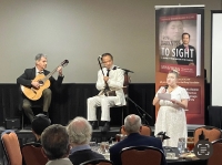 Dr. Wang plays “Amazing Grace” on the Chinese erhu violin with classical guitarist Carlos Gonzalez and soprano, Ella Morrissey.