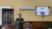 7-16-22 Sat, Dr. Wang talked at the GFWC Clarksville Women’s Club