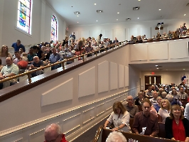 Audience at the Central Baptist Church, Crossville, TN