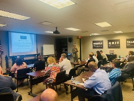 Dr. Ming Wang and audience 1