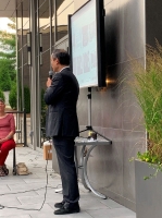 Dr Wang Spoke at mix and mingle Willimson GOP Aug. 20, 2020