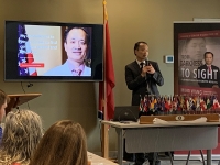 Dr. Wang spoke at the Lebanon Kwians Club Aug 4, 2020