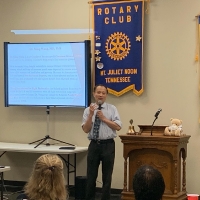 Dr. Wang spoke at the Mt. Juliet Rotary on Aug 10, 2020. 