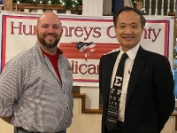 Dr. Wang and Humphery County GOP chairman Jared Kirk_1