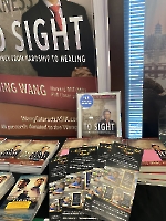 Dr. Wang, president of the Founders Club of the American Bible Project, displayed info about ABP