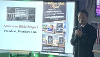 Dr. Wang, president of the Founders Club of American Bible Project (ABP) spoke about ABP