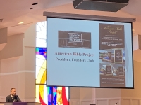 Dr. Wang, president of the Founders Club of American Bible Project (ABP) spoke about ABP_1