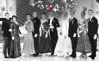 At the U.S. National Ballroom Championships.美国国标锦标赛上